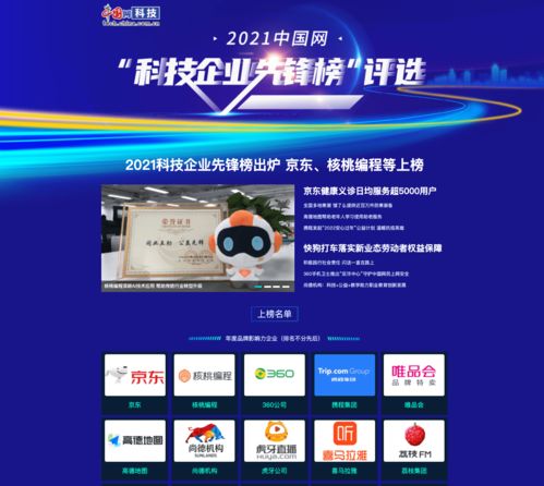 核桃編程榮膺 2021中國網 科技企業先鋒榜 年度品牌影響力企業